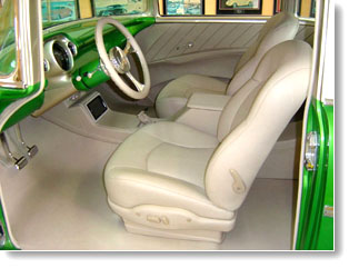 custom classic car interior